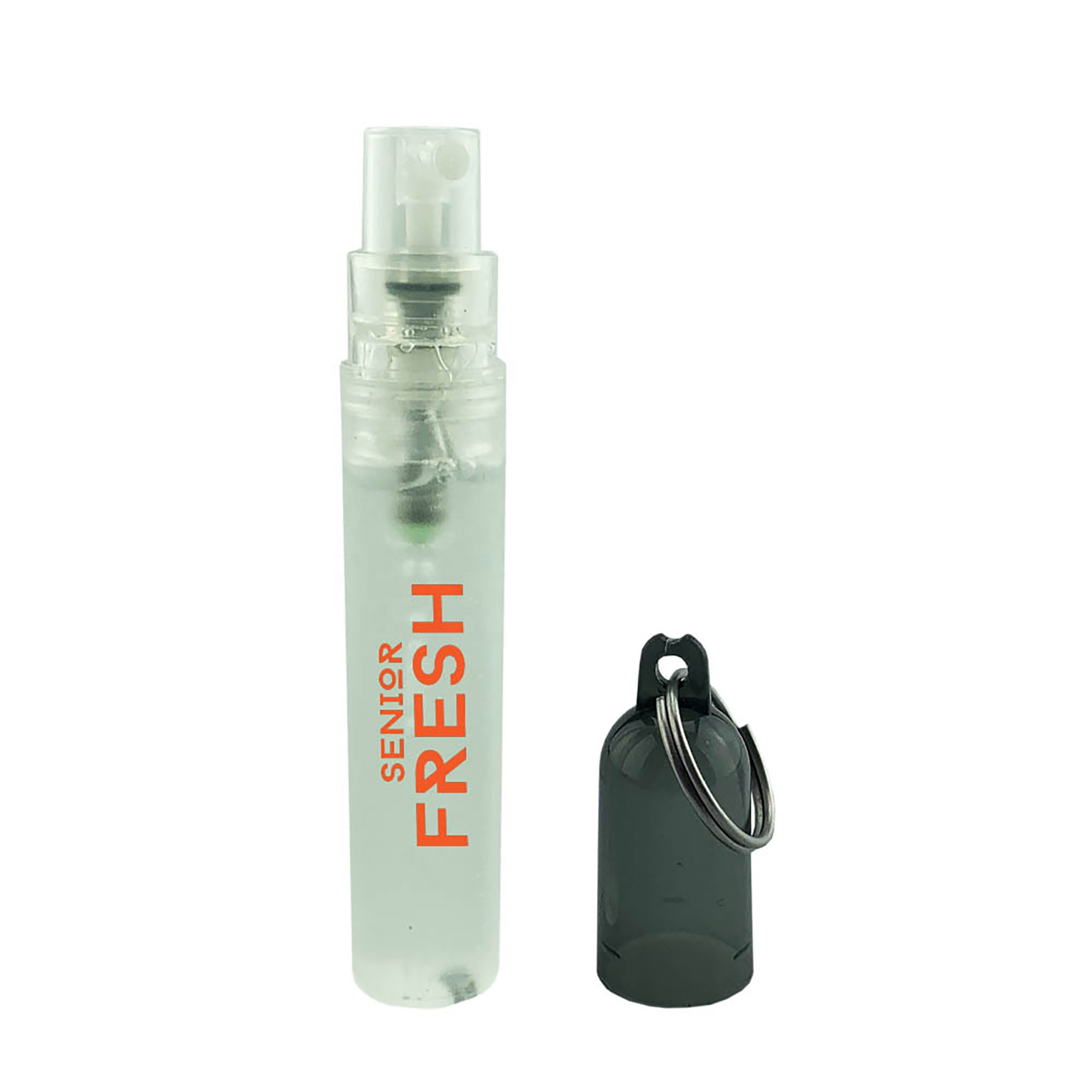 Shanghai Hoho Promo Co., Ltd. 5ml Lightly Scented Spray Hand Sanitizer in Clear Plastic Tube HS005 Promotional Gift 5ml Hand Sanitiser Spray Key Ring in Stock