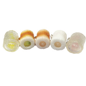 Wholesale new simulation squeeze bamboo wheel pendant artifact creative Internet celebrity children's decompression keychain toy