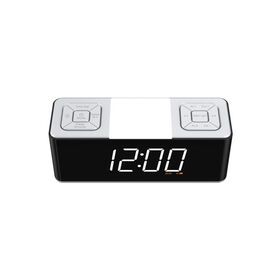 Stereo Alarm Clock Radio with BT USB FM